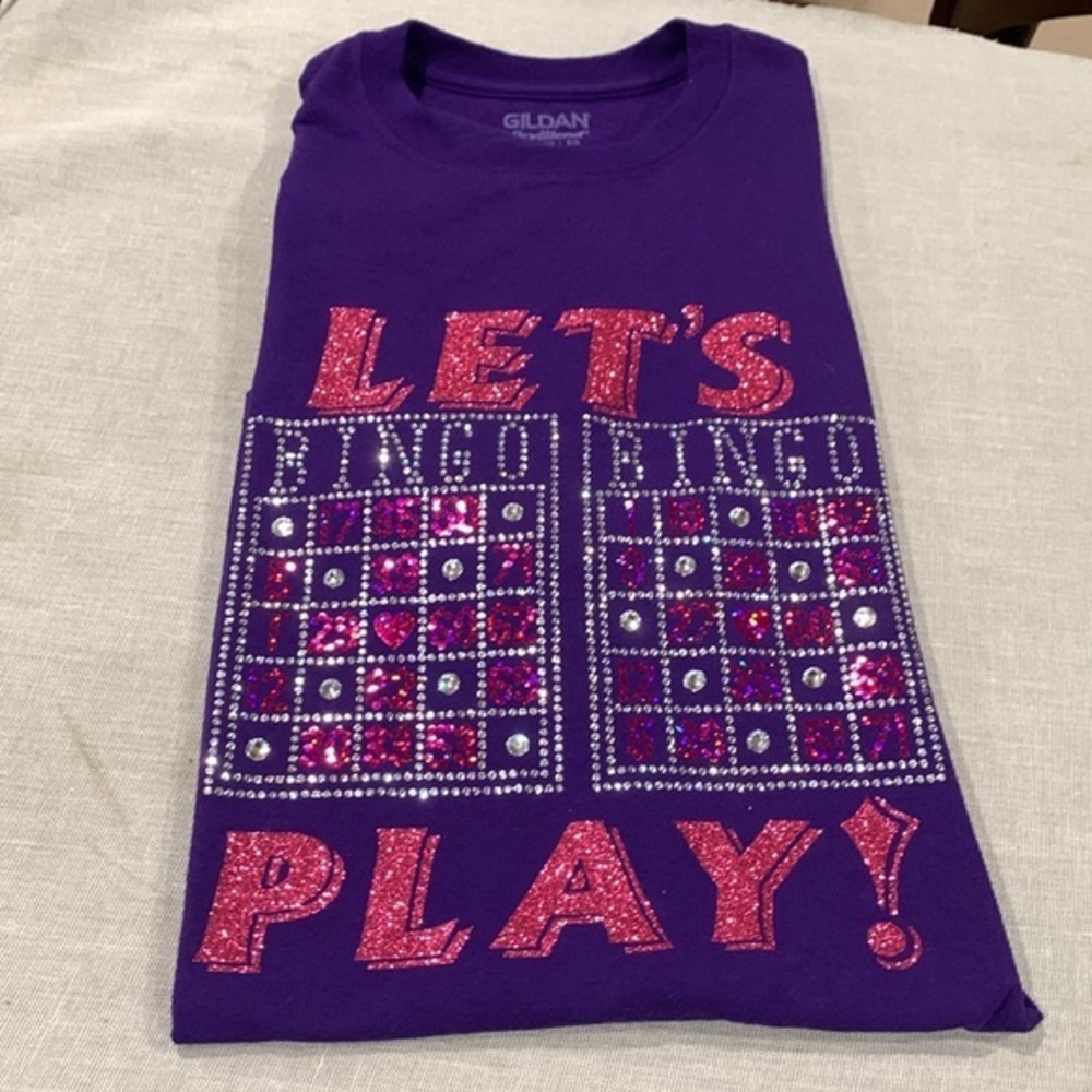 🔹Woman’s Handmade Custom BLINGED OUT  “Let’s Play Bingo..